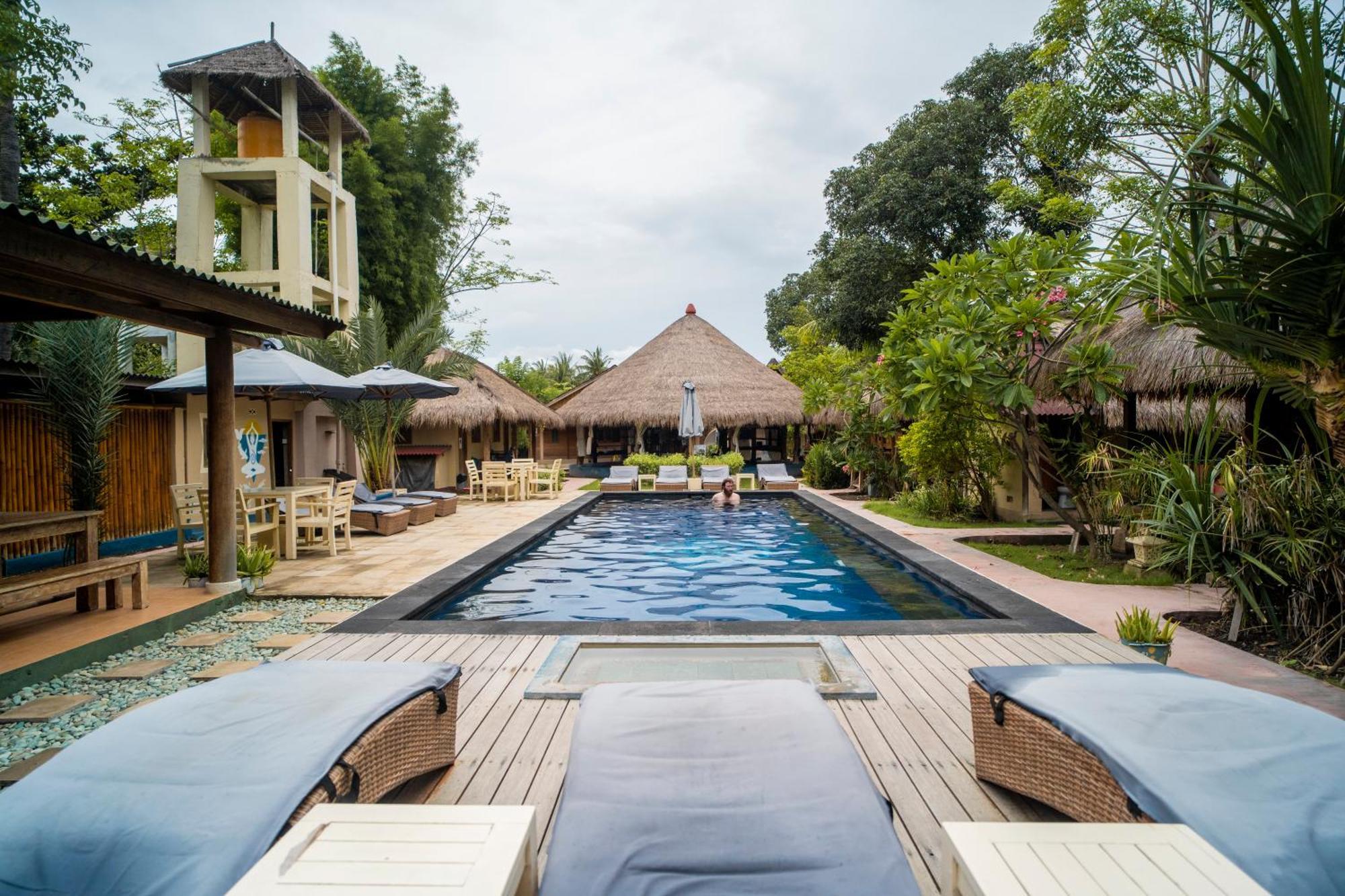 H2O Peaceful Yoga Resort Gili Air Exterior foto