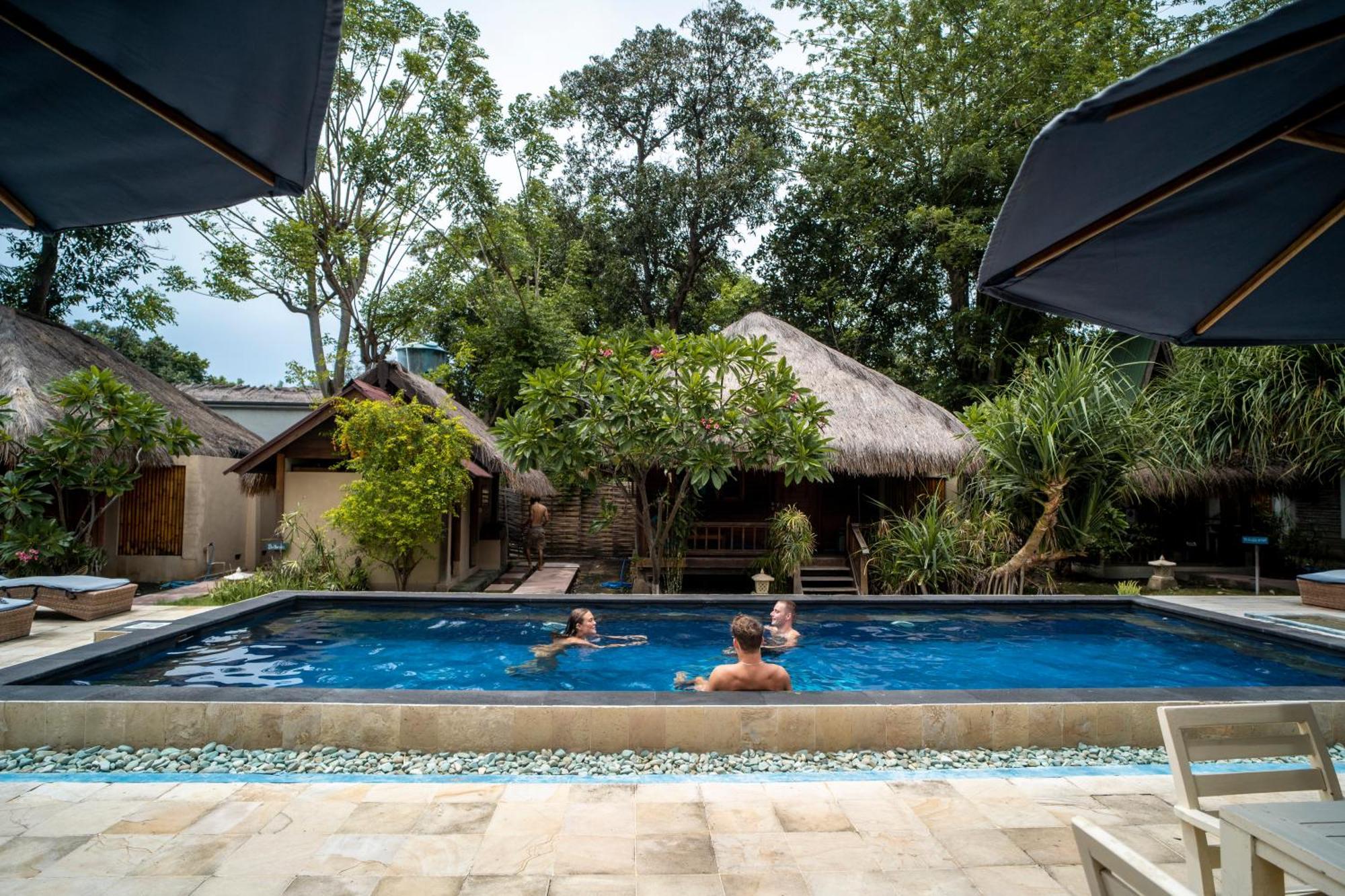 H2O Peaceful Yoga Resort Gili Air Exterior foto