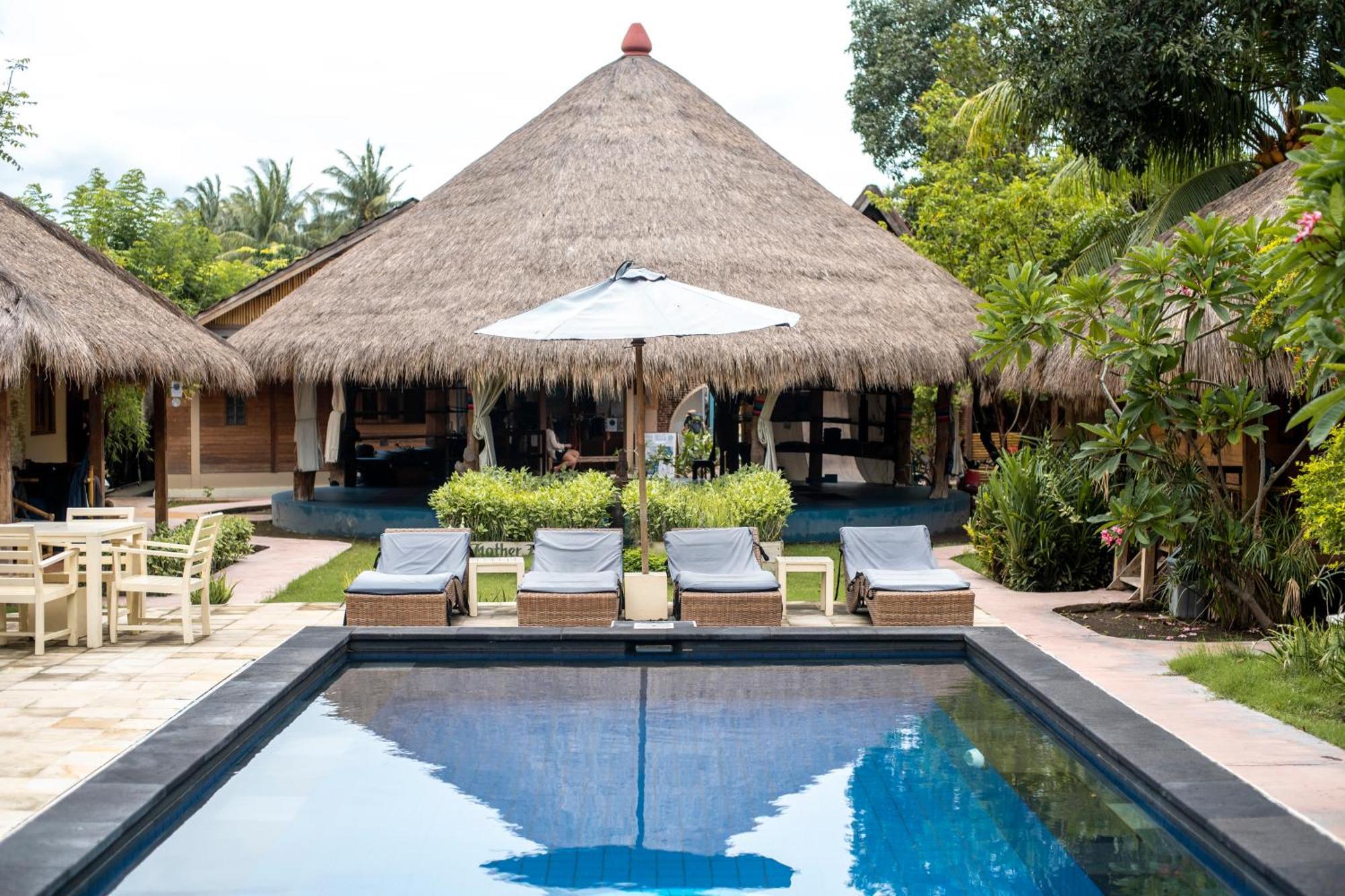 H2O Peaceful Yoga Resort Gili Air Exterior foto